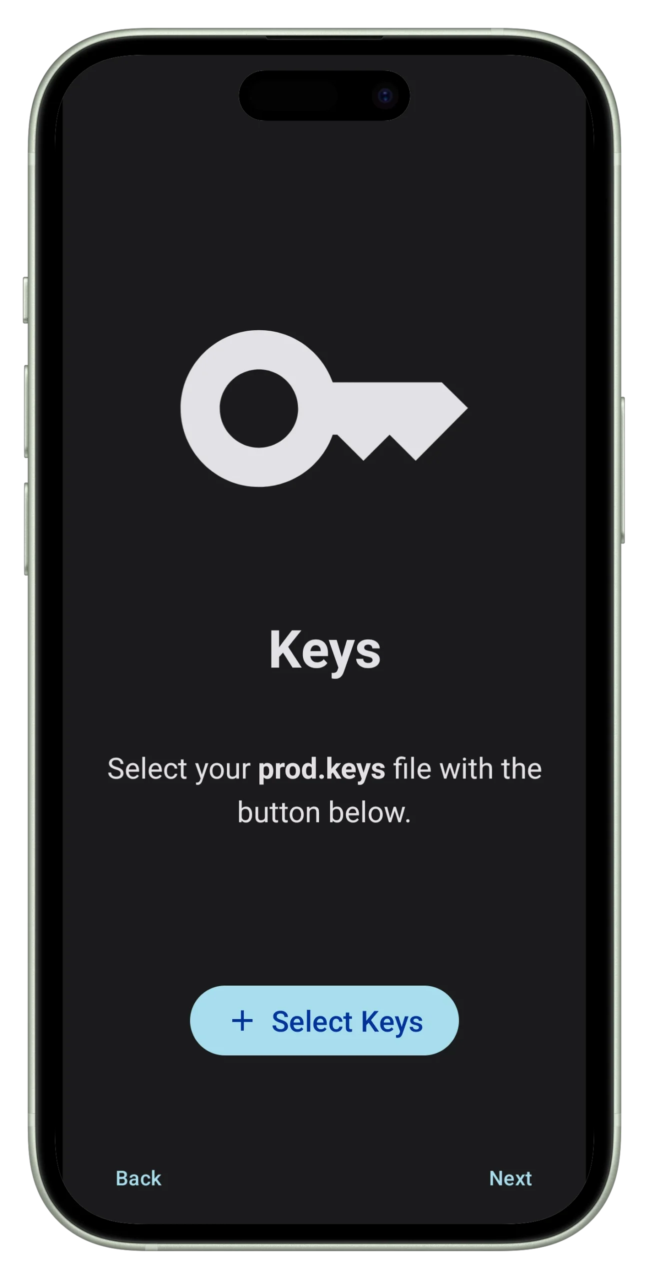 Yuzu prod.keys, select keys button