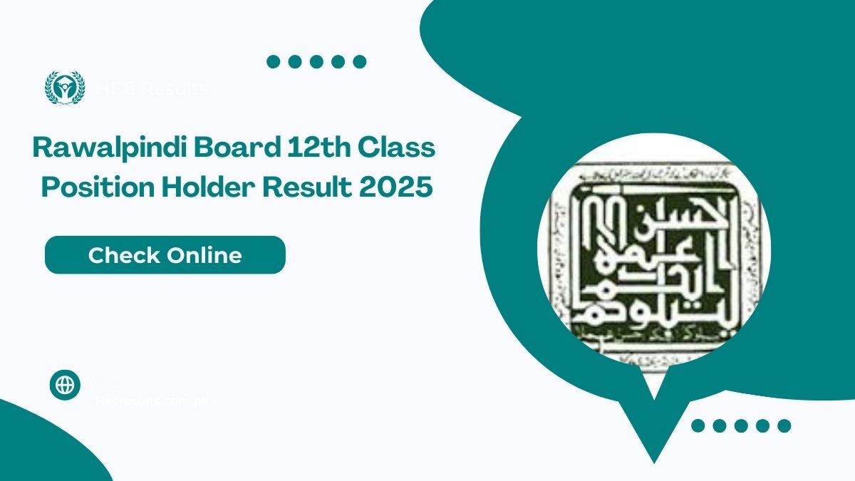 Rawalpindi Board 12th Class Position Holder Result 2025